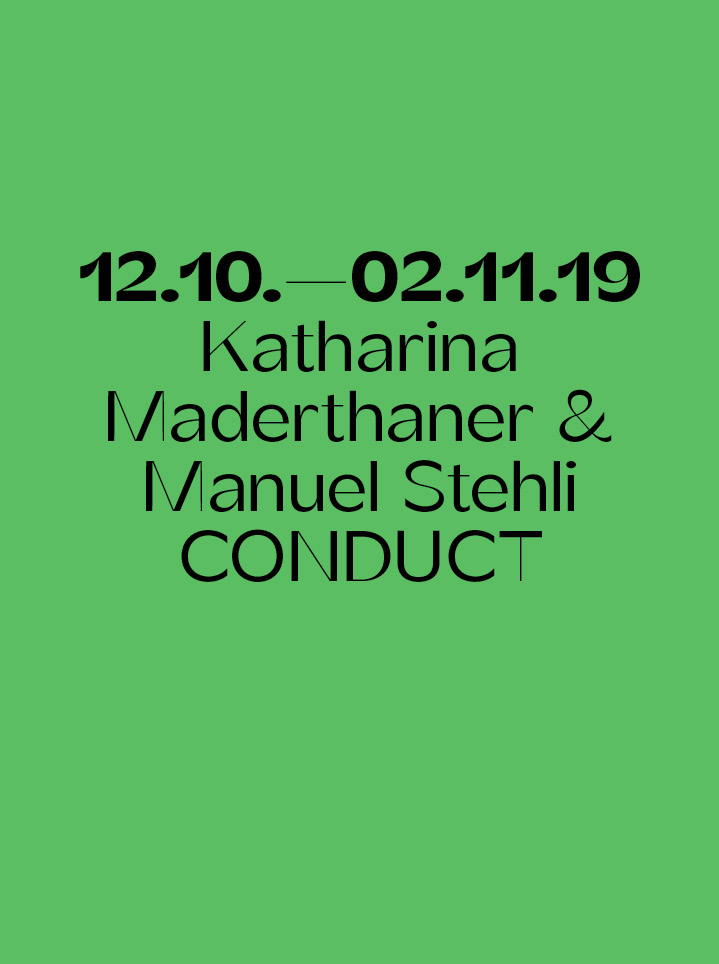 Katharina Maderthaner & Manuel Stehli CONDUCT - Text
